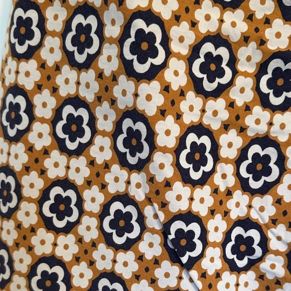 Maeve Geometric Patterned Pants - Black, Brown, White - Picture 2 of 3